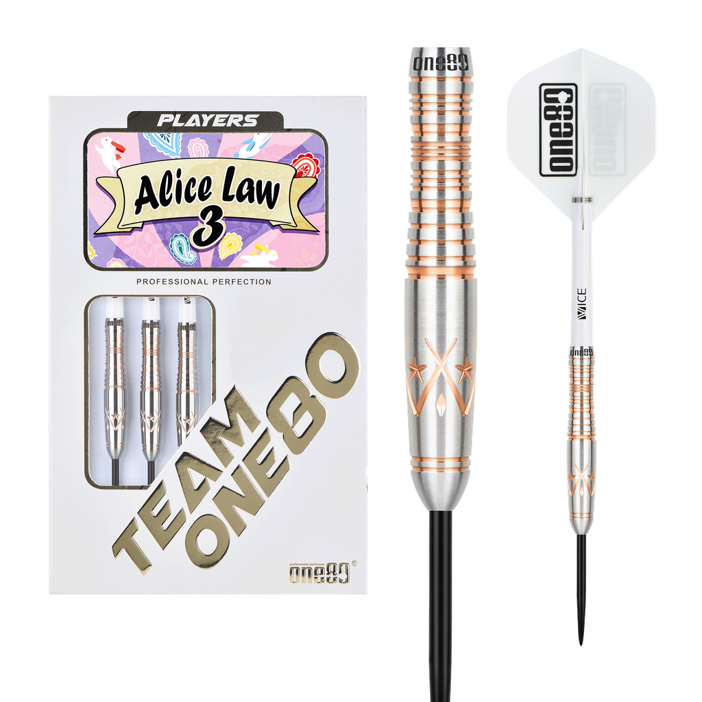 ONE80 Alice Law III Rosegold 90% Darts