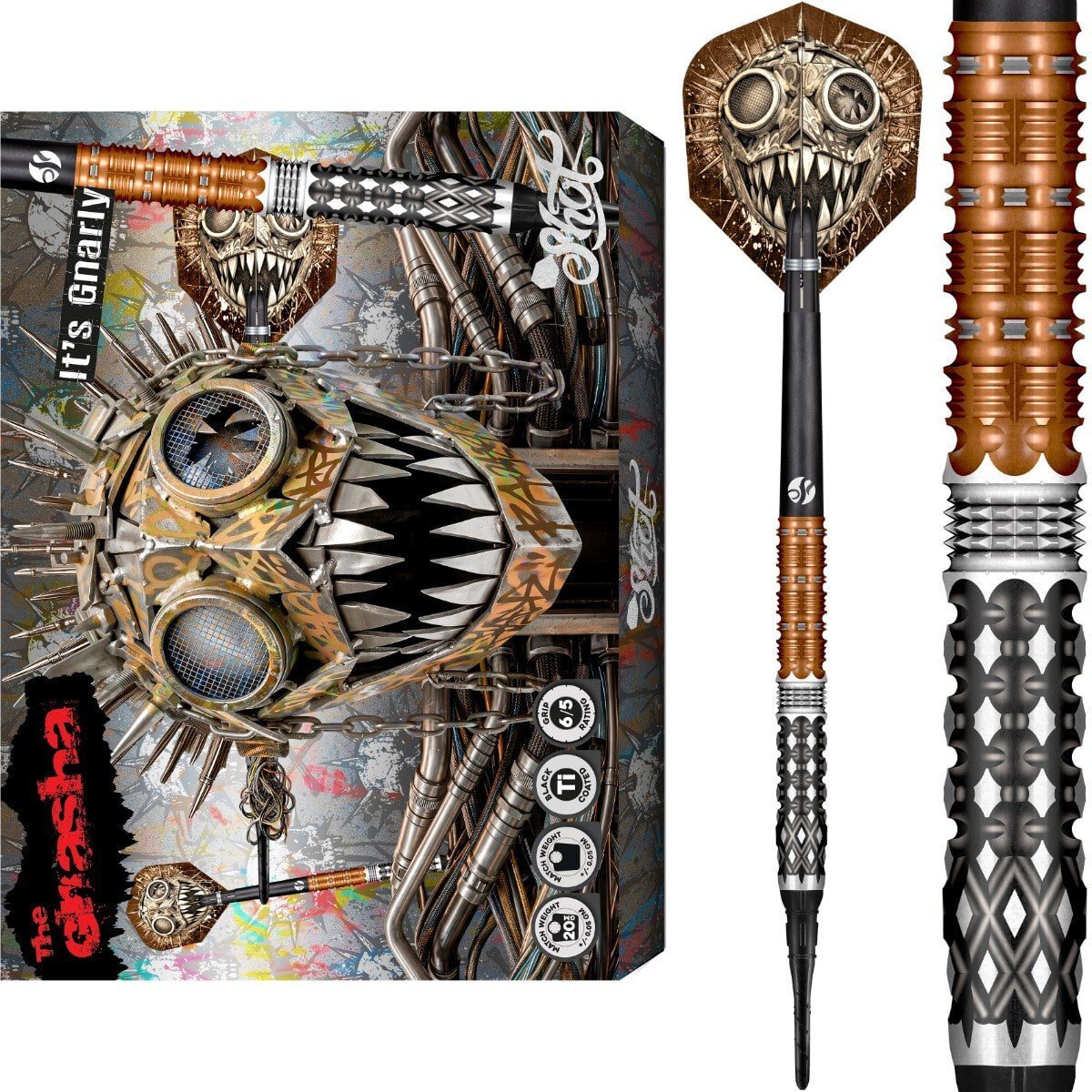 Shot Gnarly Gnasha 95% - Soft Tip Darts