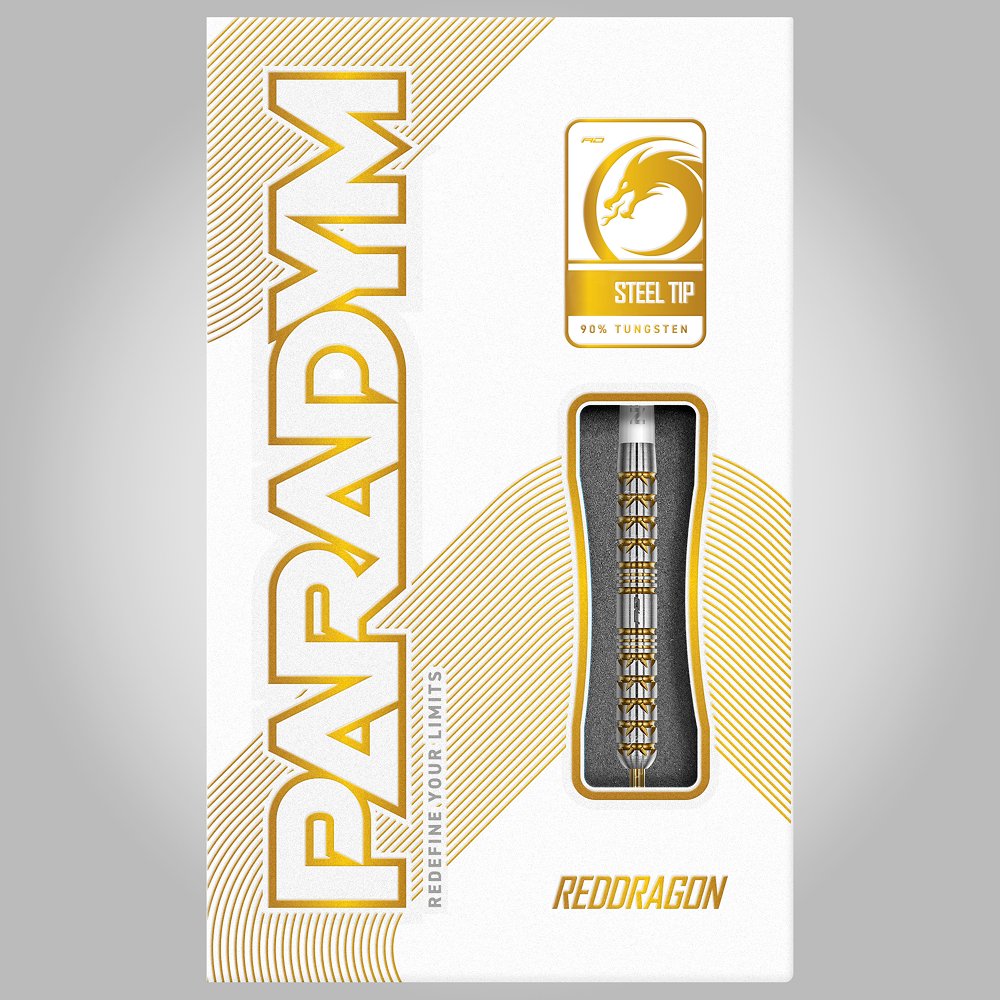 Red Dragon Paradym Gold Parallel 90% - Steel Tip Darts