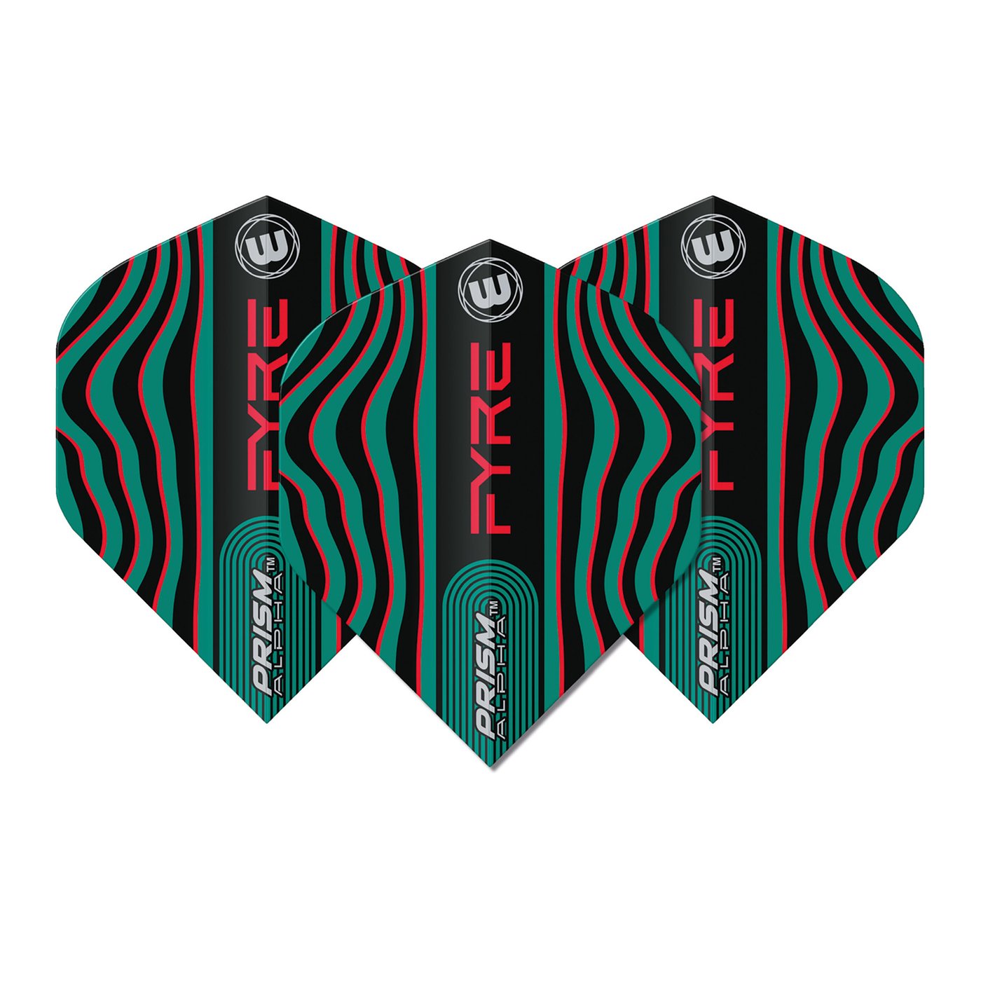 Winmau Prism Alpha Fyre Green Darts Flights