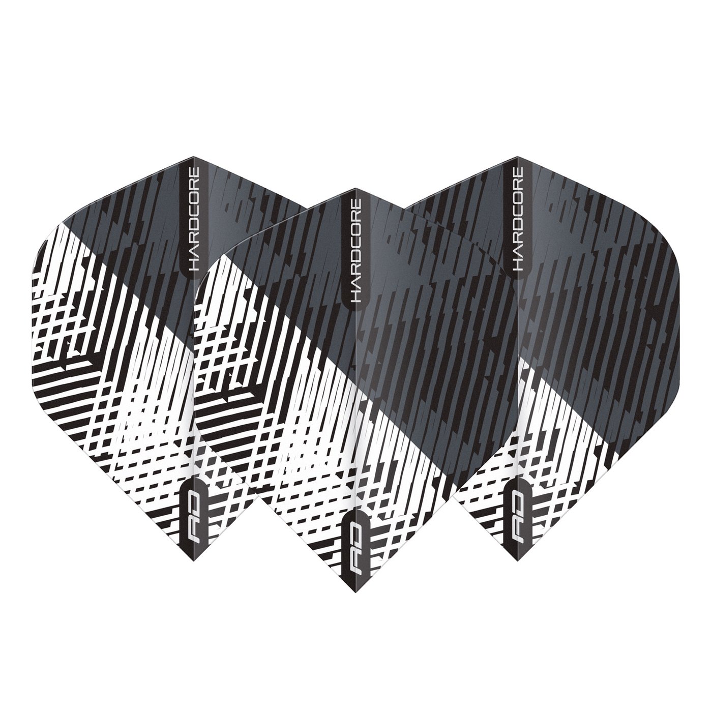 Red Dragon Hardcore Radical Grey & Black Fleck Darts Flights