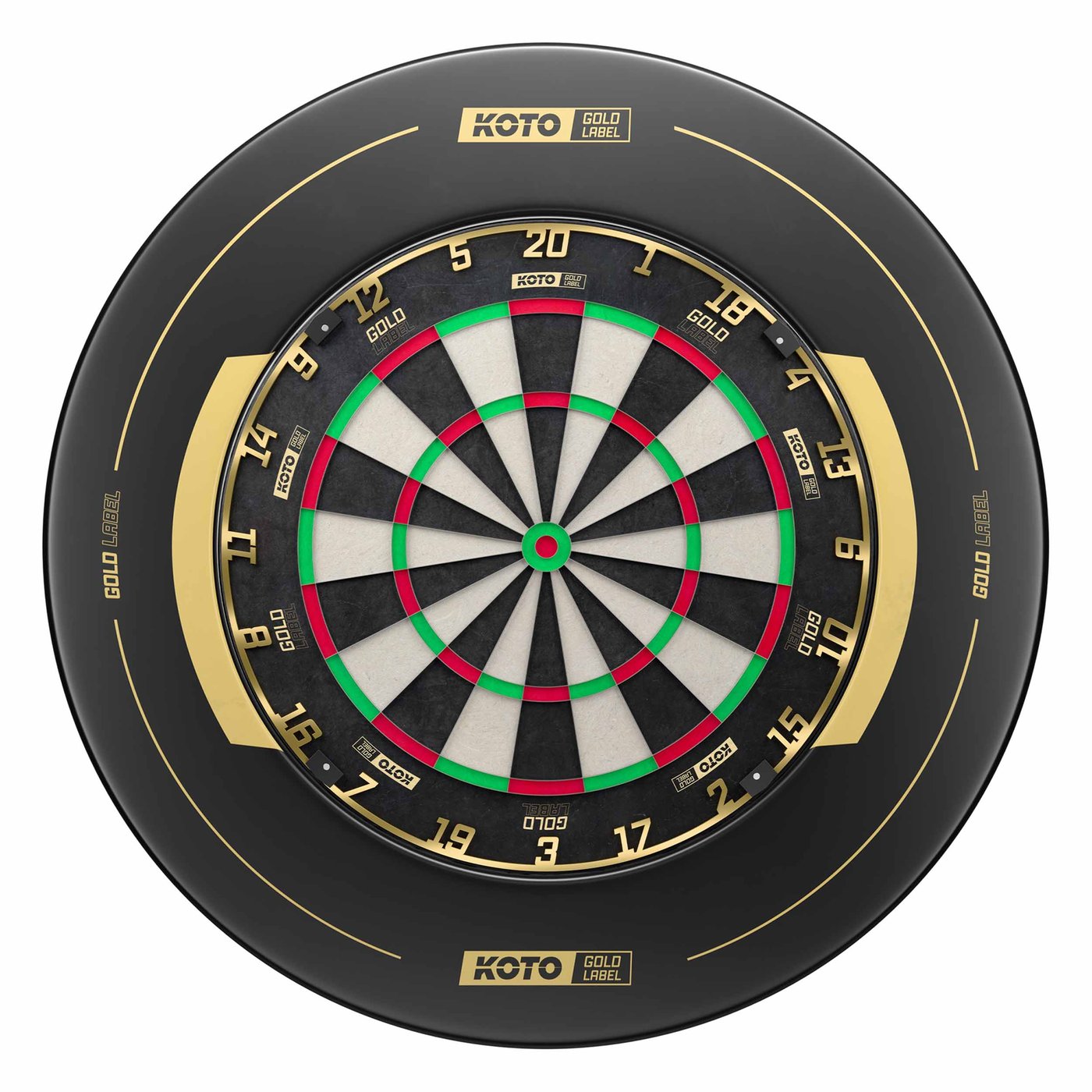 KOTO Gold Label Dartboard + KOTO Gold Label Surround - Dartset