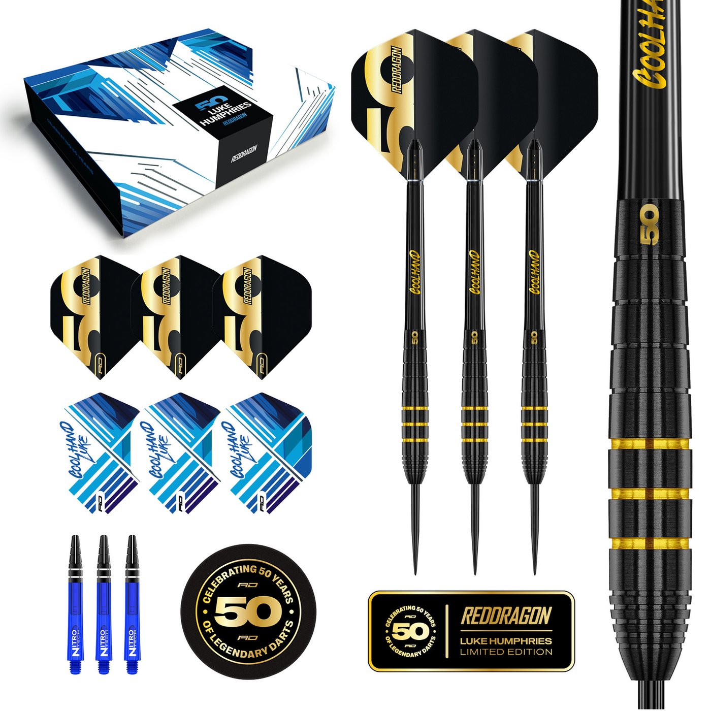 Red Dragon Luke Humphries 50 Years Anniversary Limited Edition 90% Darts