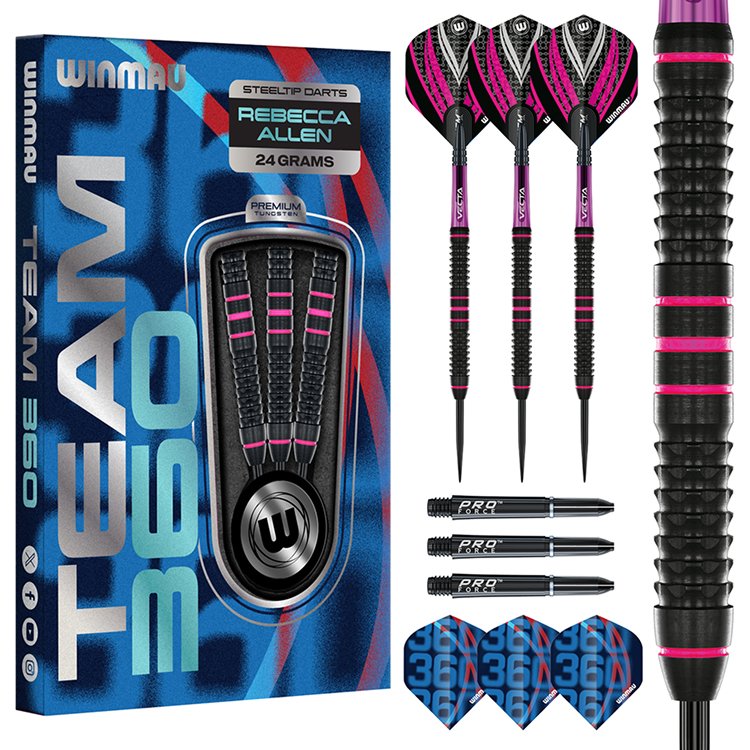 Winmau Team 360 Rebecca Allen 90% - Steel Tip Darts