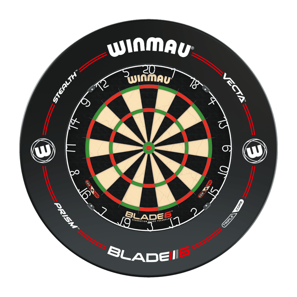 Winmau Blade 6 + Winmau Pro Line Surround - Diana de dardos Set