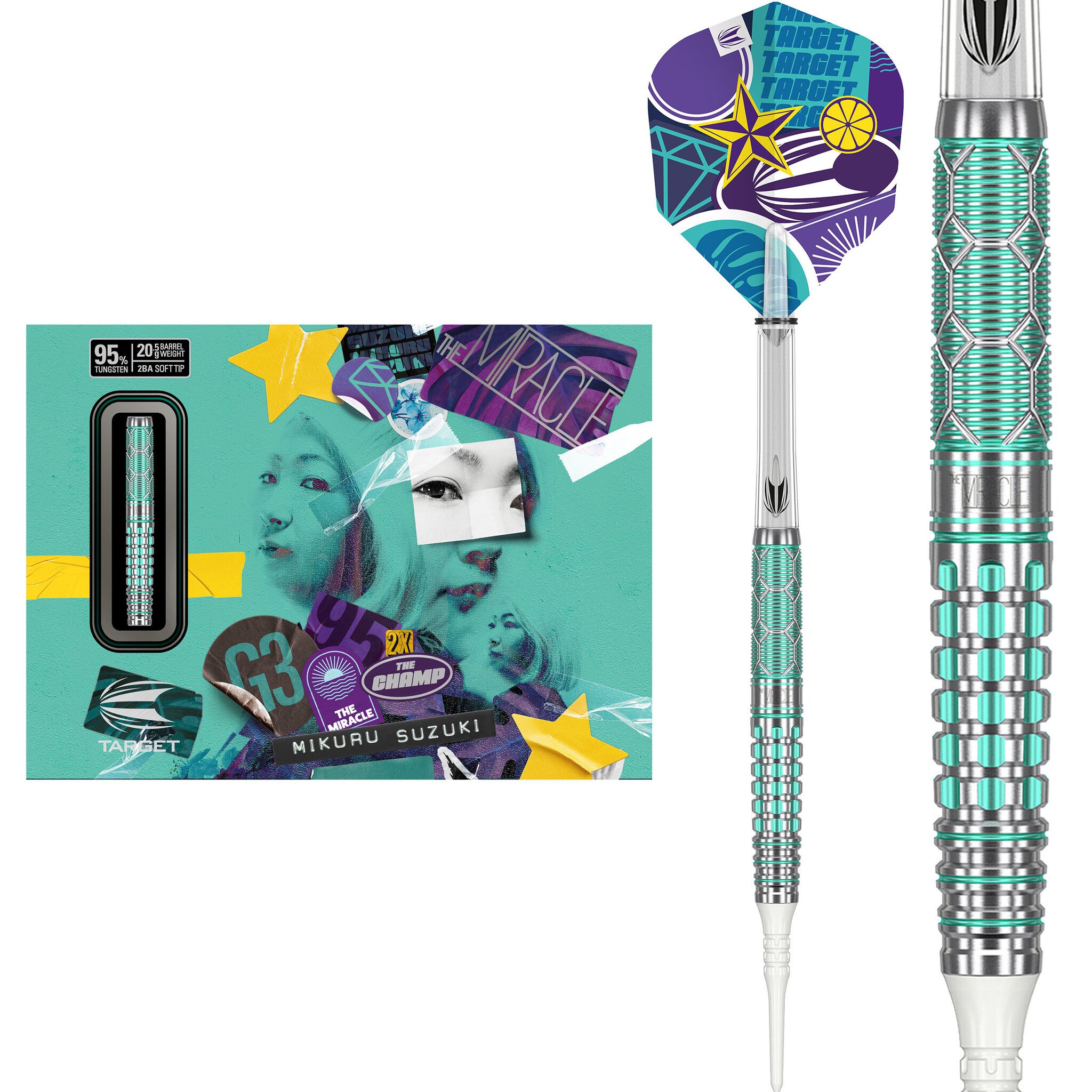 Target Japan Mikuru Suzuki The Miracle G3 95% Soft Tip Darts