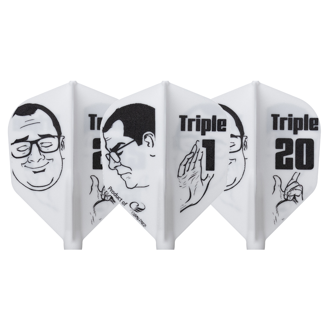 Cosmo Darts Fit Flight Printed Series Thorben Meme Shape Darts Flights