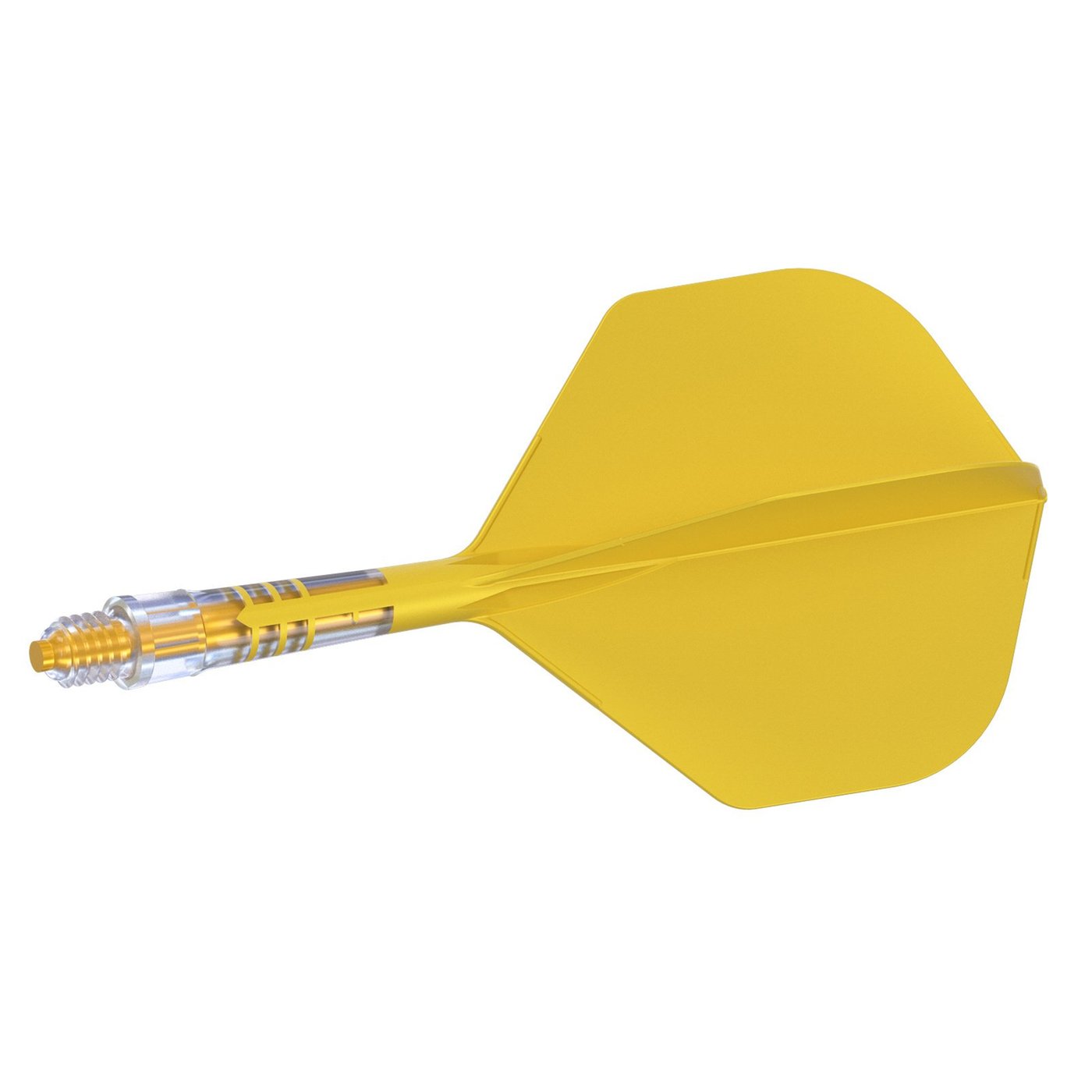 Cuesoul ROST T19 Integrated Flights Small Standard Wing Carbon Yellow - Dart Flights