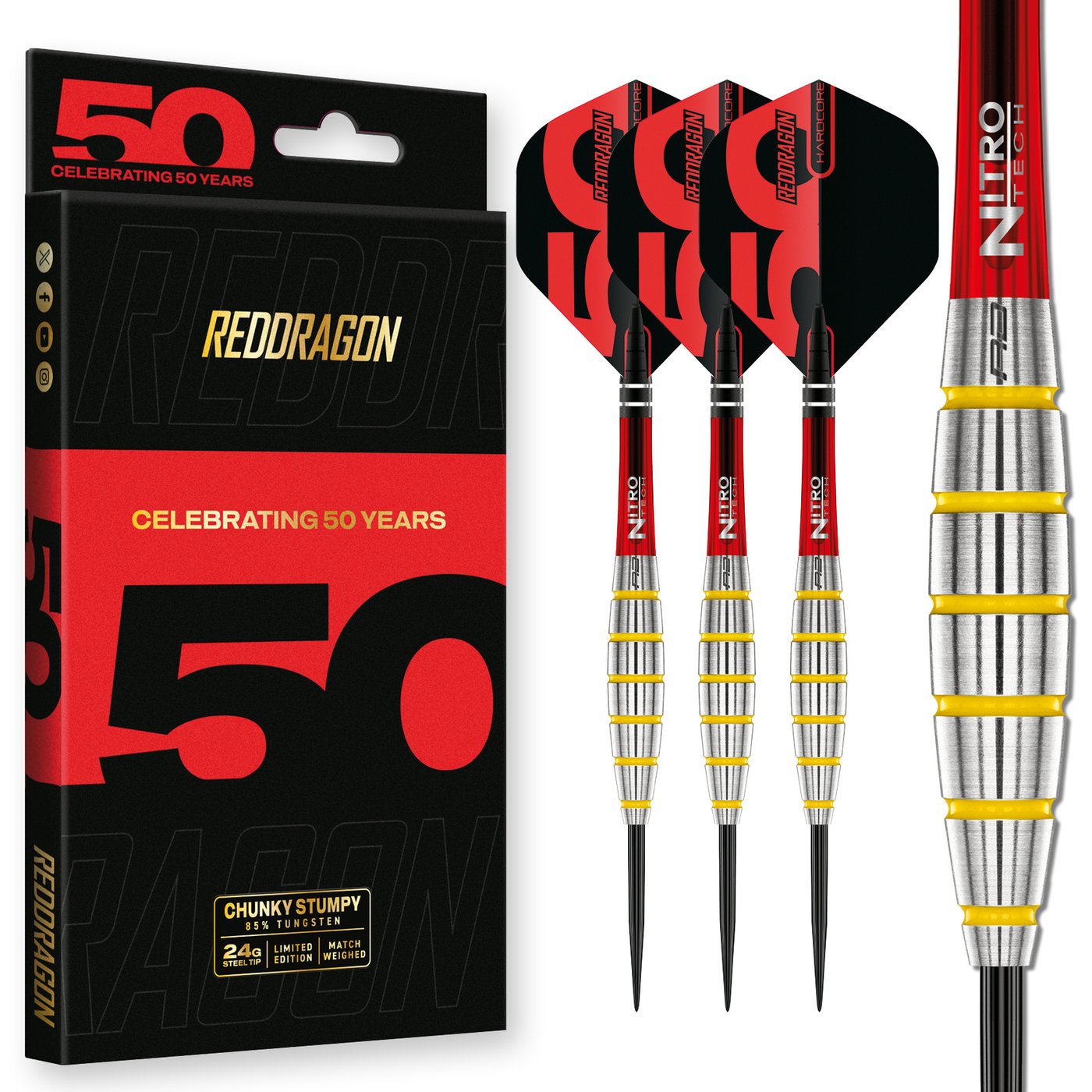 Red Dragon Chunky Stumpy 3 85% Limited Edition Darts