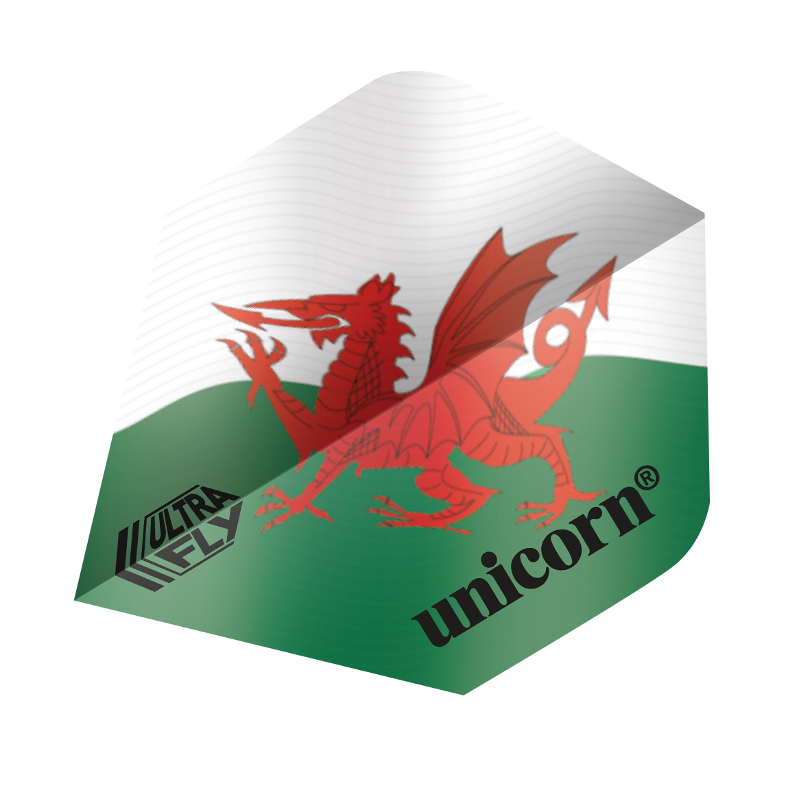 Unicorn Ultrafly Wales Flag PLUS Darts Flights