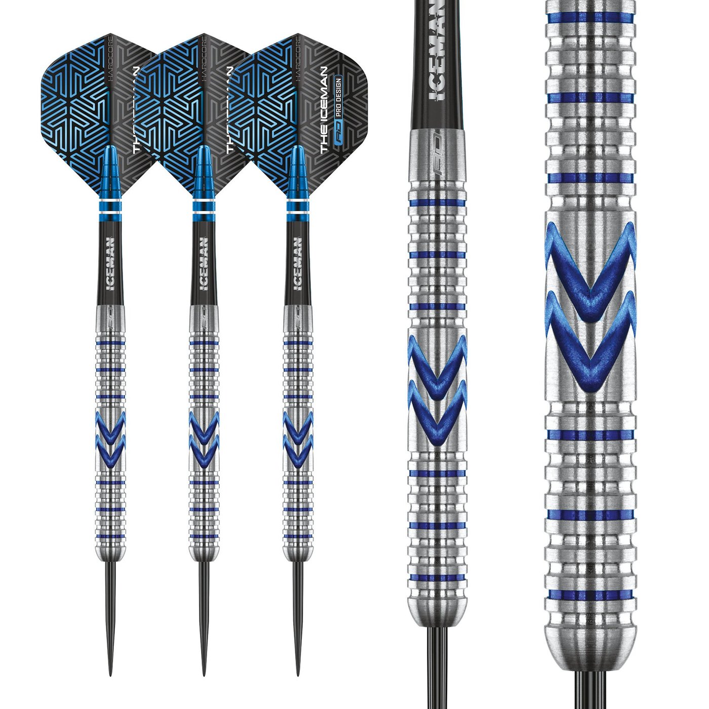 Red Dragon Gerwyn Price Iceman Midnight 90% - Steel Tip Darts