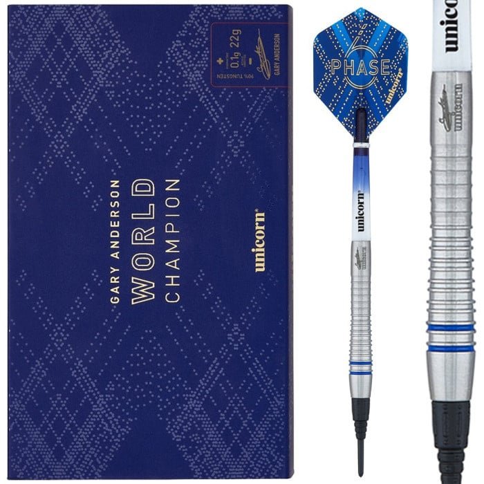 Unicorn Gary Anderson Phase 6 70% Soft Tip Darts