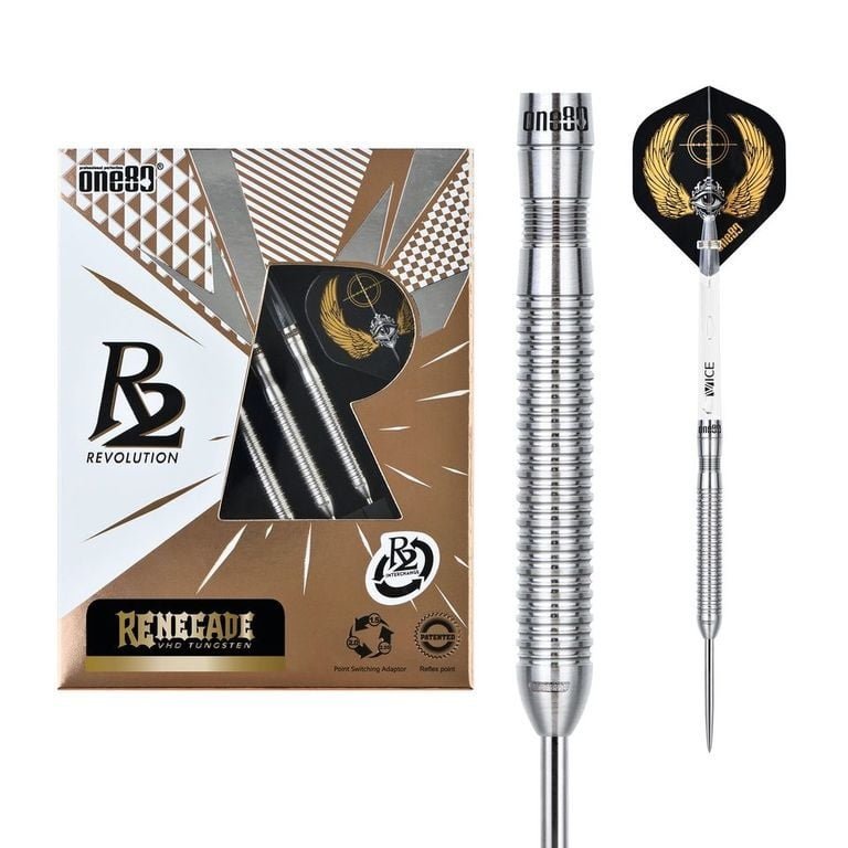 ONE80 R2 Interchange RE-Negade 90% Steel Tip Darts