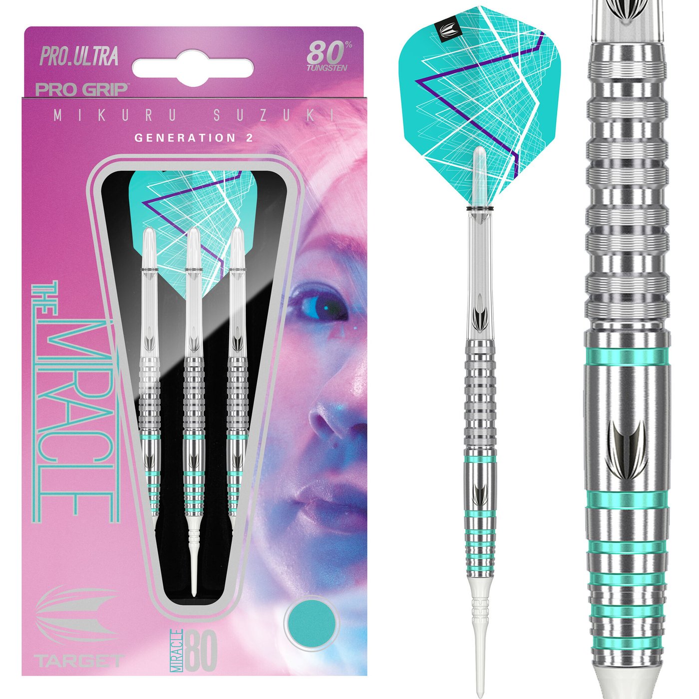 Target Japan Mikuru Suzuki The Miracle G2 80% Soft Tip Darts