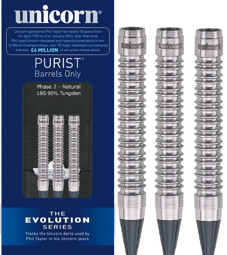 Unicorn Purist Evolution Phase 2 Natural 90% Soft Tip Darts