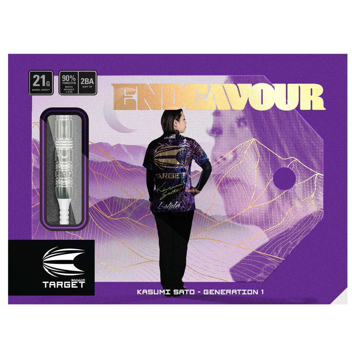 Target Japan Kasumi Sato Endeavour G1 Max 90% Soft Tip Darts