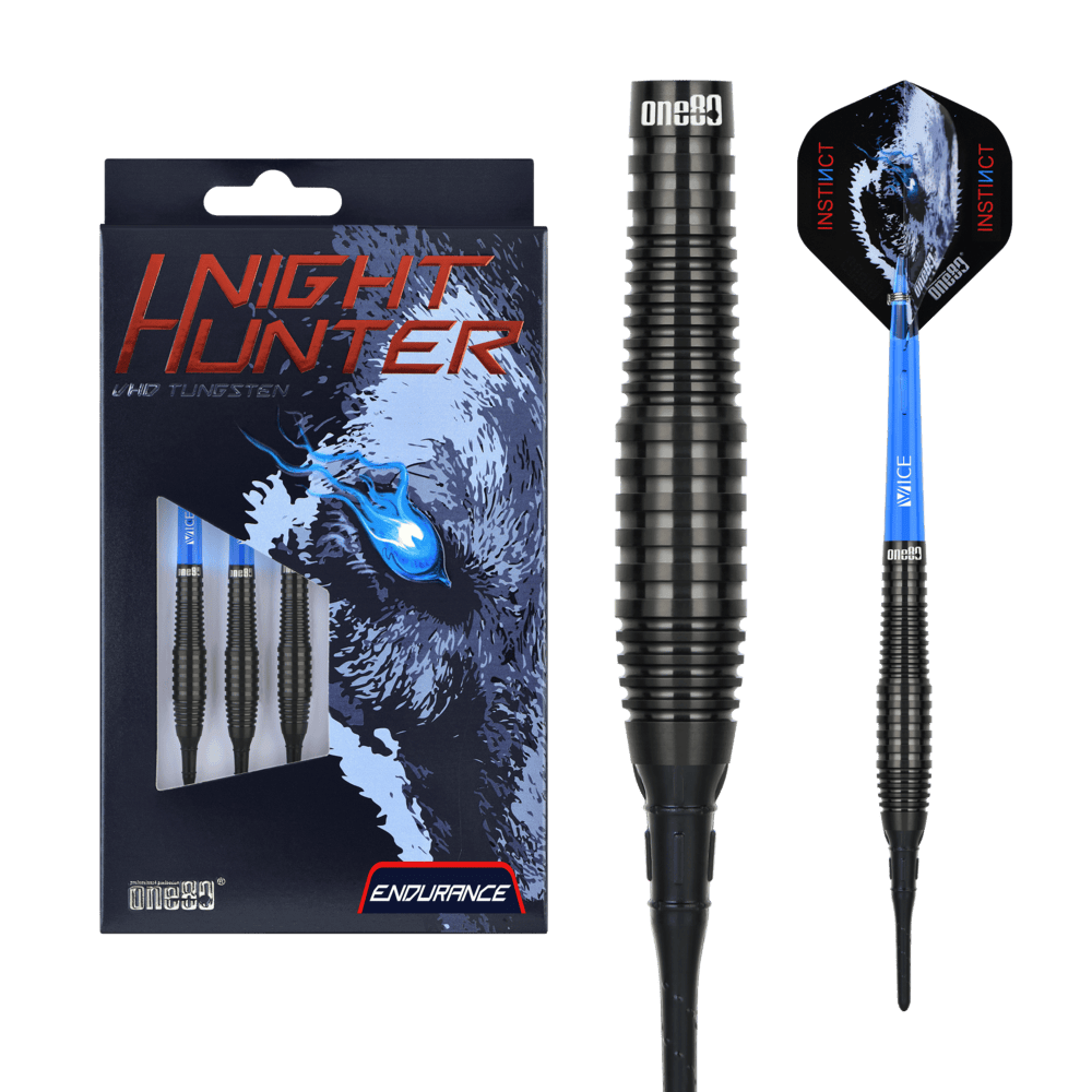 ONE80 Night Hunter Endurance 90% - Soft Tip Darts - Dartshopper.eu