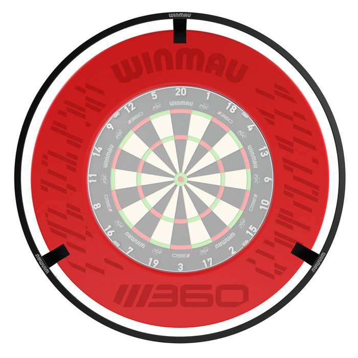 Winmau Plasma + Dartshopper Exclusive 360 Red Dartboard Surround