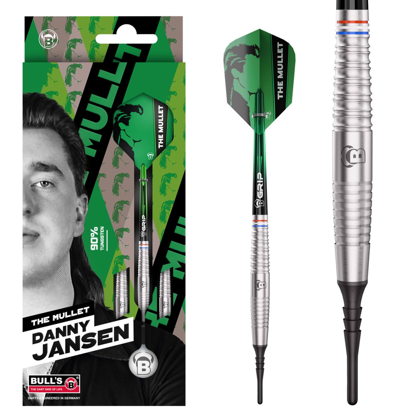 BULL'S Danny Jansen G2 90%  - Soft Tip Darts