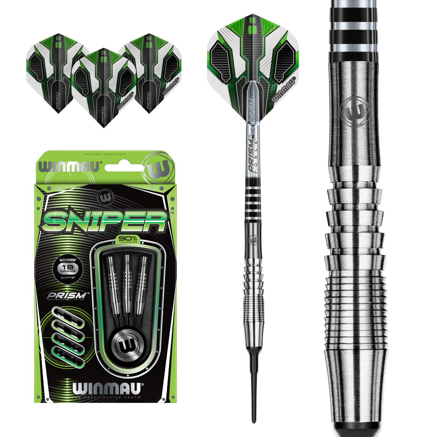 [Tweedekans] Winmau Sniper 90% - Soft Tip Darts-18gram