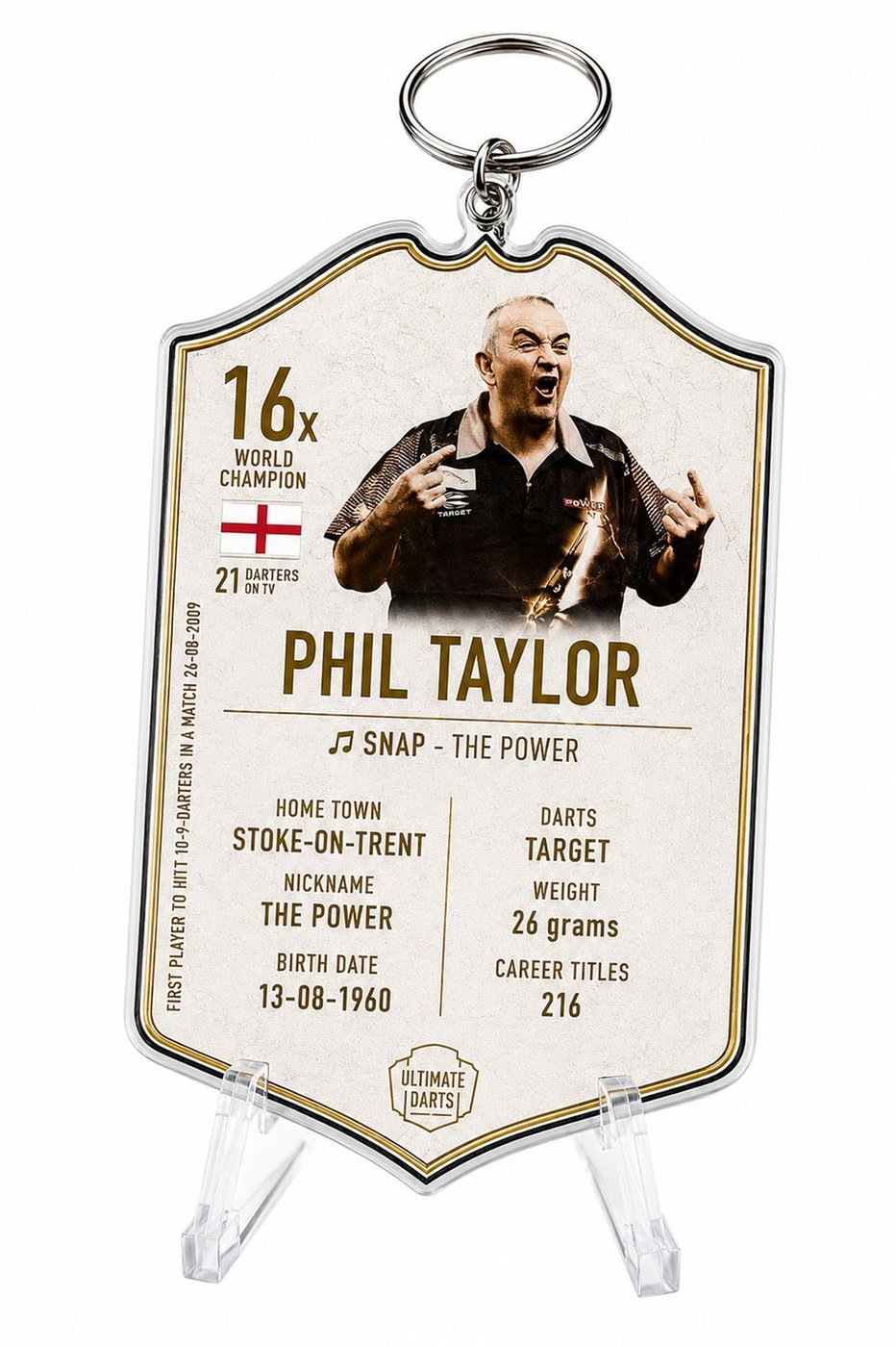 Ultimate Card Key Chain Immortals Phil Taylor