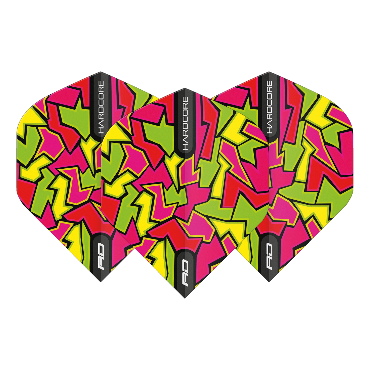 Red Dragon Hardcore Radical Red Crackle Darts Flights