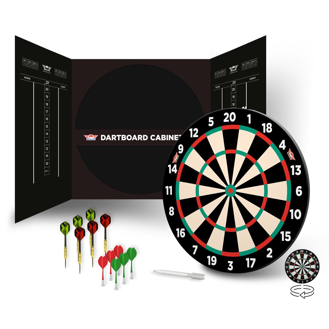 Bull's Magnetic Paper  Cabinet Set Dartboard - Diana para Principiantes