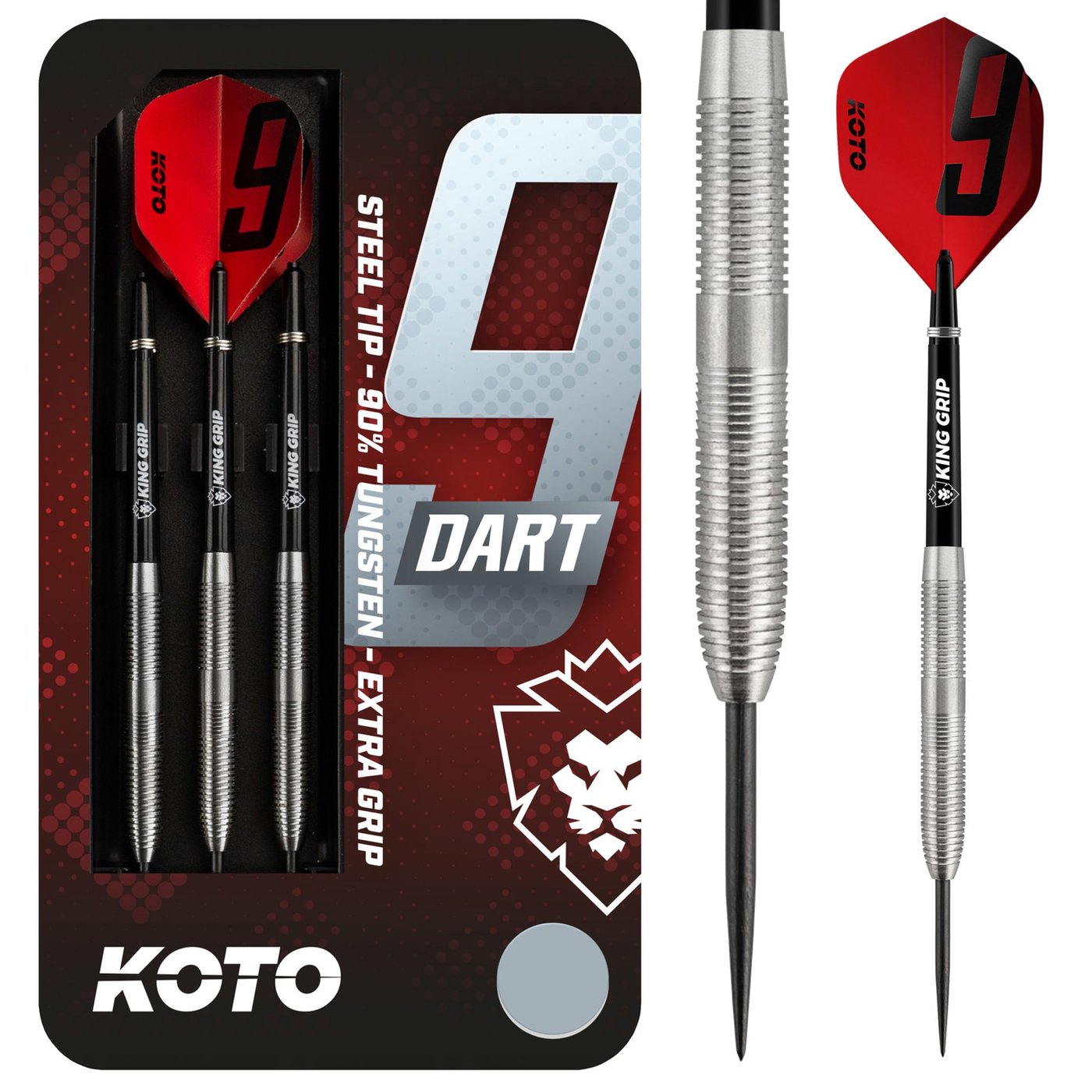 Dardos KOTO 9-Dart 90% Punta de Acero