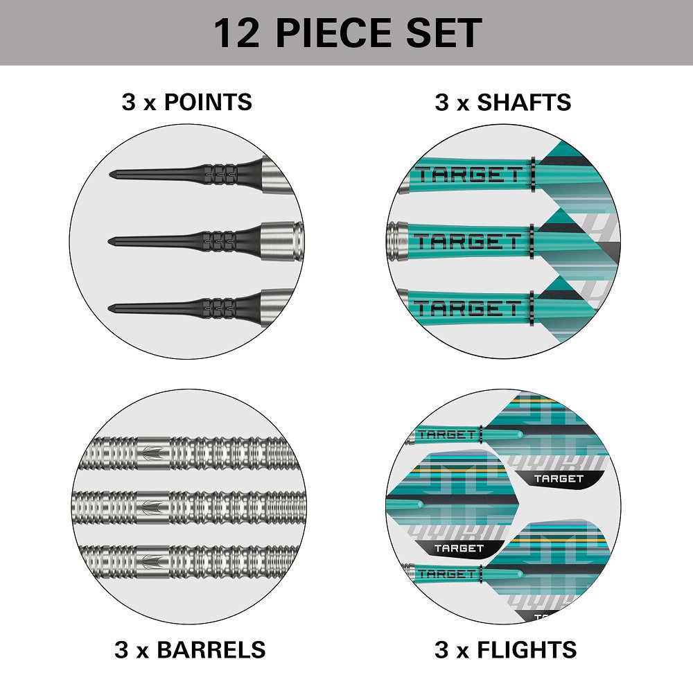 Target Hydro 12 90% Soft Tip Darts - Dartshopper.eu