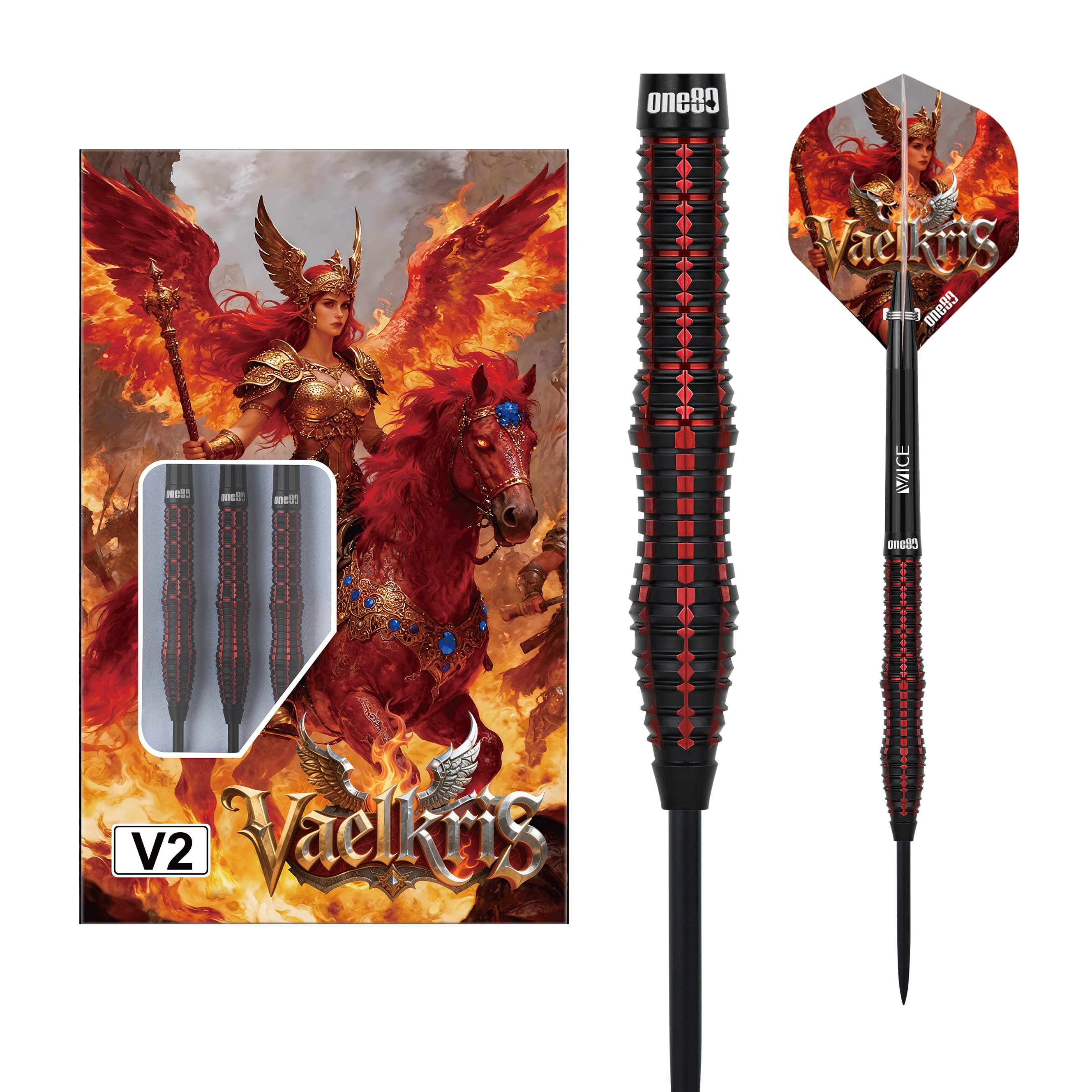 ONE80 Vaelkris V02 90% Steel Tip Darts - Dartshopper