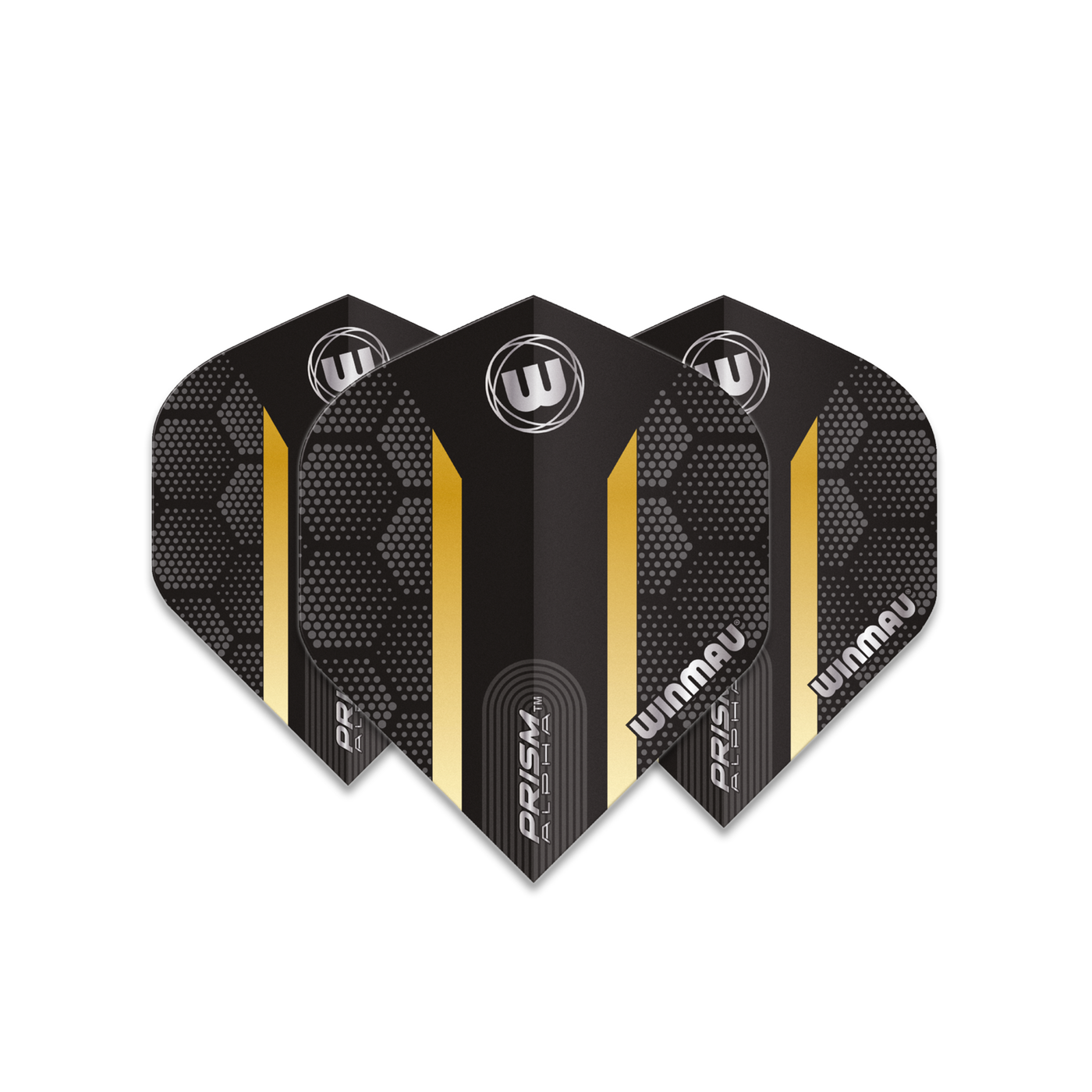 Plumas Winmau Prism Alpha Extra Thick Black & Oro Stripe