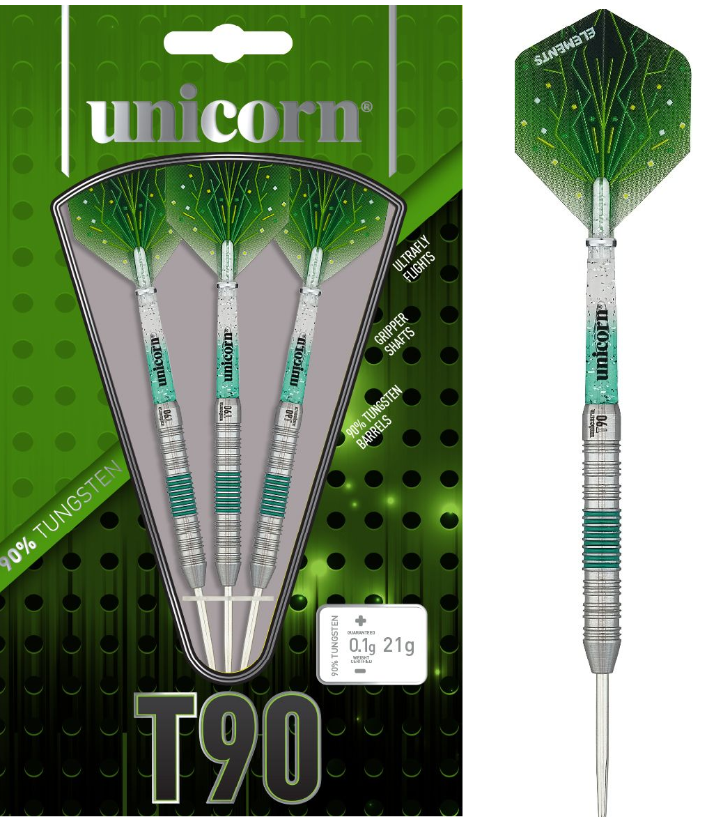 Unicorn Core XL T90 B Green 90% Darts