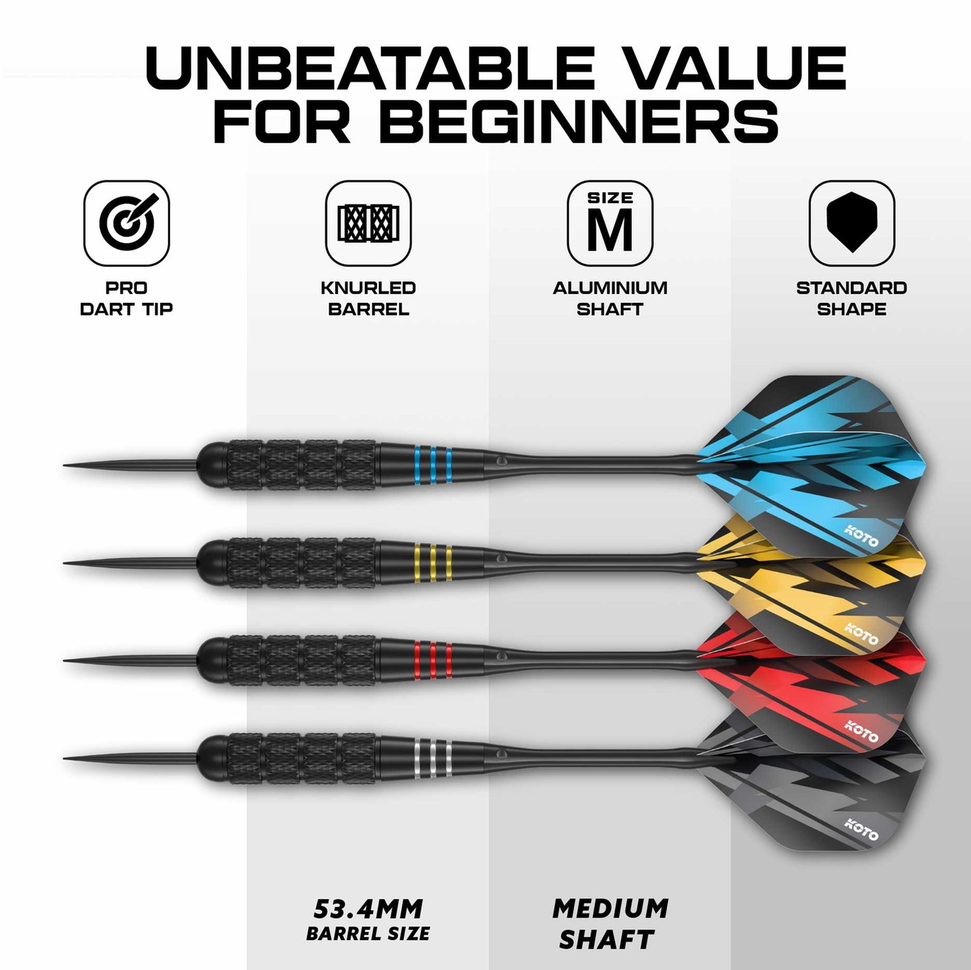 KOTO Brass Multiset - 12 Darts - 23 Gram