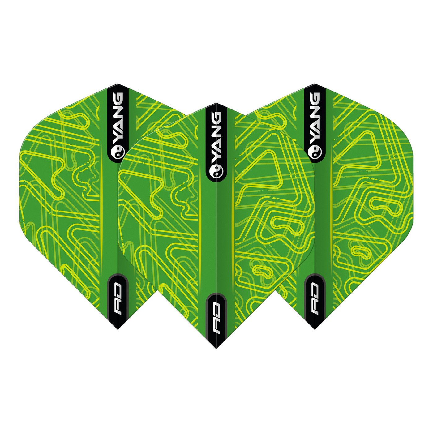 Red Dragon Yin Yang Green Black Darts Flights