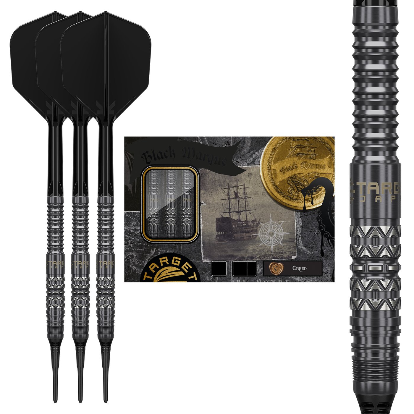 Target Japan Black Marque Creed 90% - Soft Tip Darts