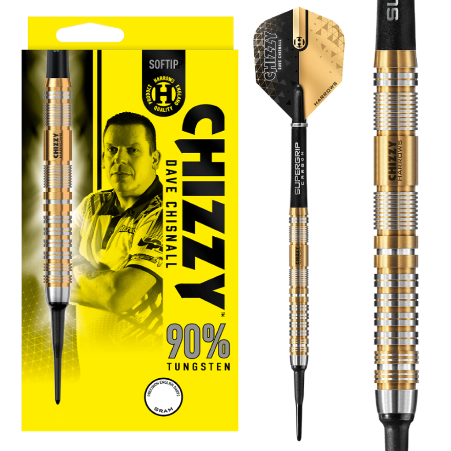 Harrows Dave Chisnall V2 90% - Soft Tip Darts - Dartshopper.com