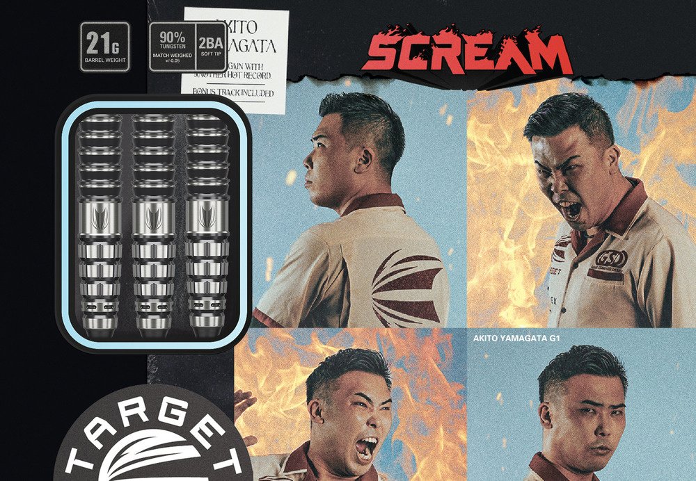 Target Japan Prime Series Scream G1 Max 90% Soft Tip Darts