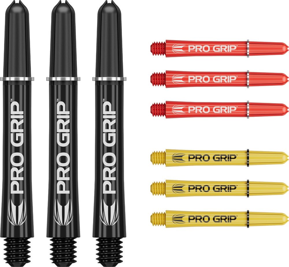 Cañas Target Pro Grip 3 Set Black Red Yellow