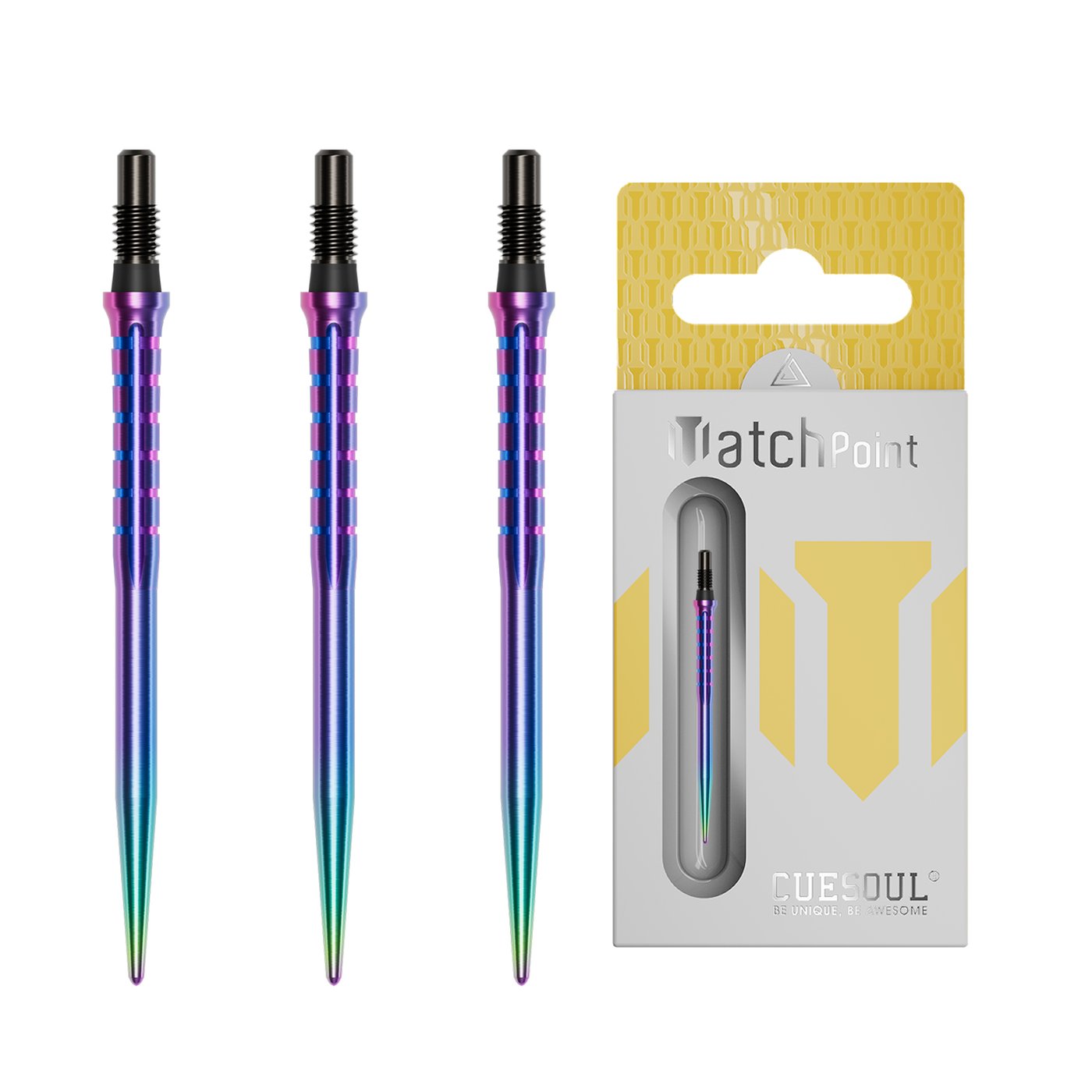 Cuesoul Match Points Grooved Rainbow