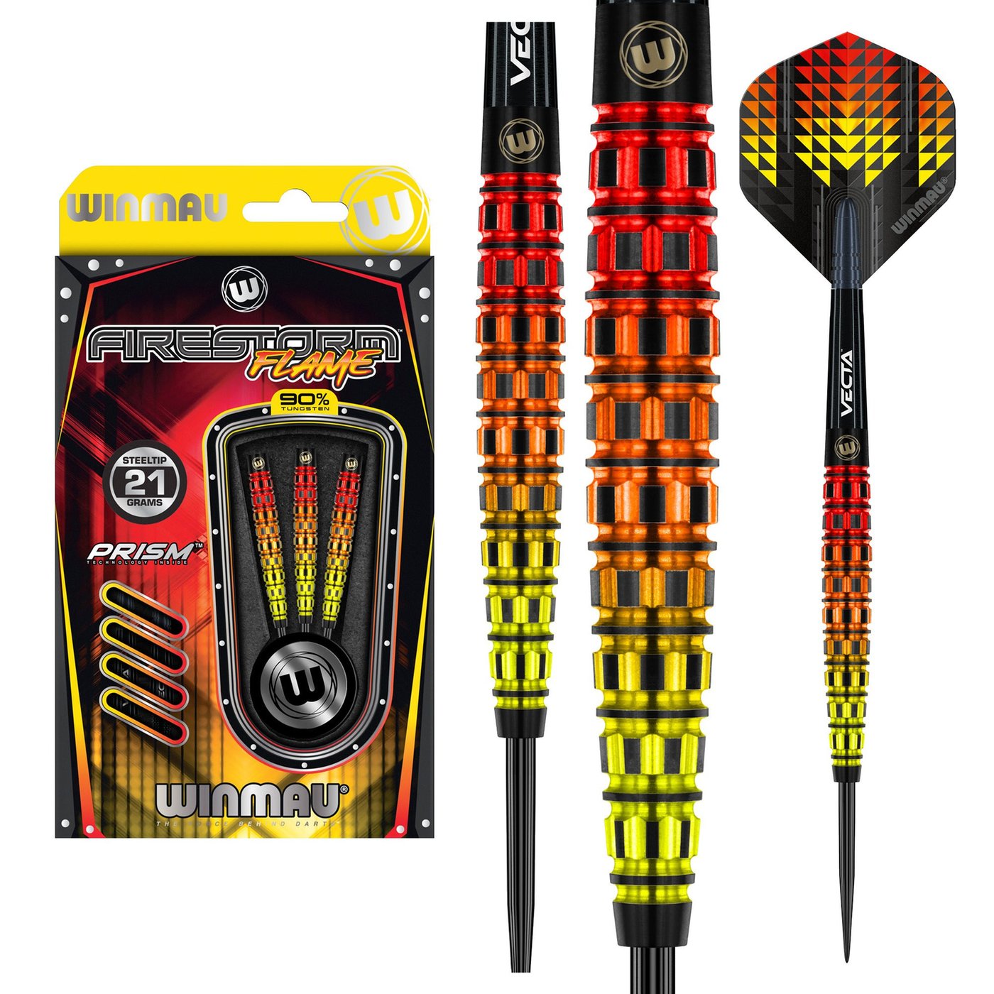 Winmau Firestorm Flame Torpedo 90% Darts