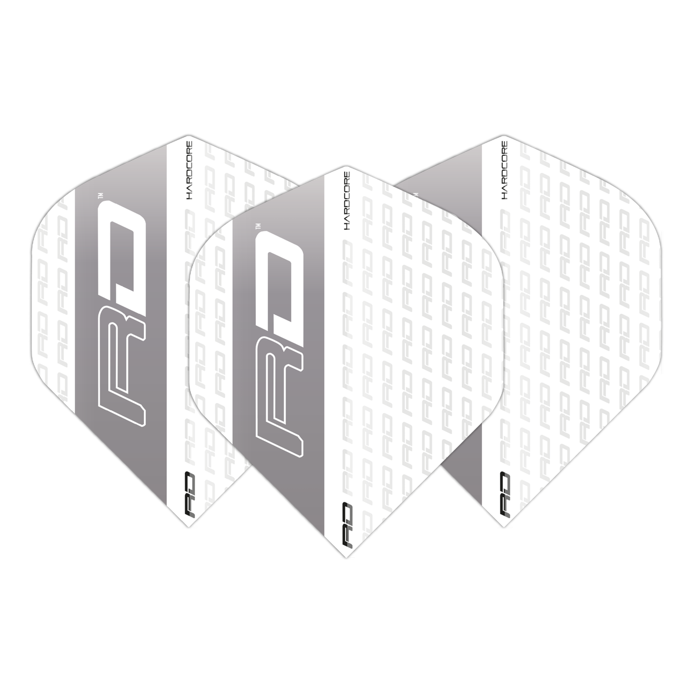 Red Dragon Hardcore XT White Grey RD Darts Flights