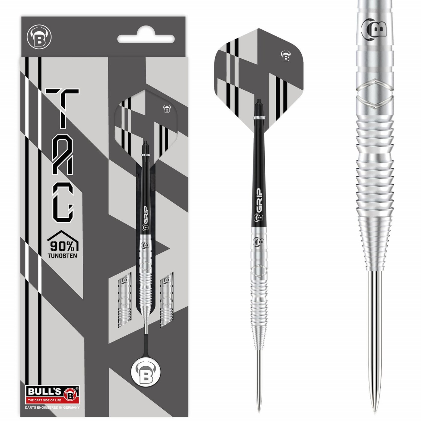 BULL'S Tac T3 90% - Fléchettes pointe Acier