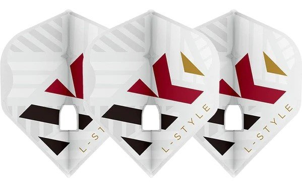 L-Style Champagne Flight L1 Pro Standard Nico Kurz V2 White Darts Flights