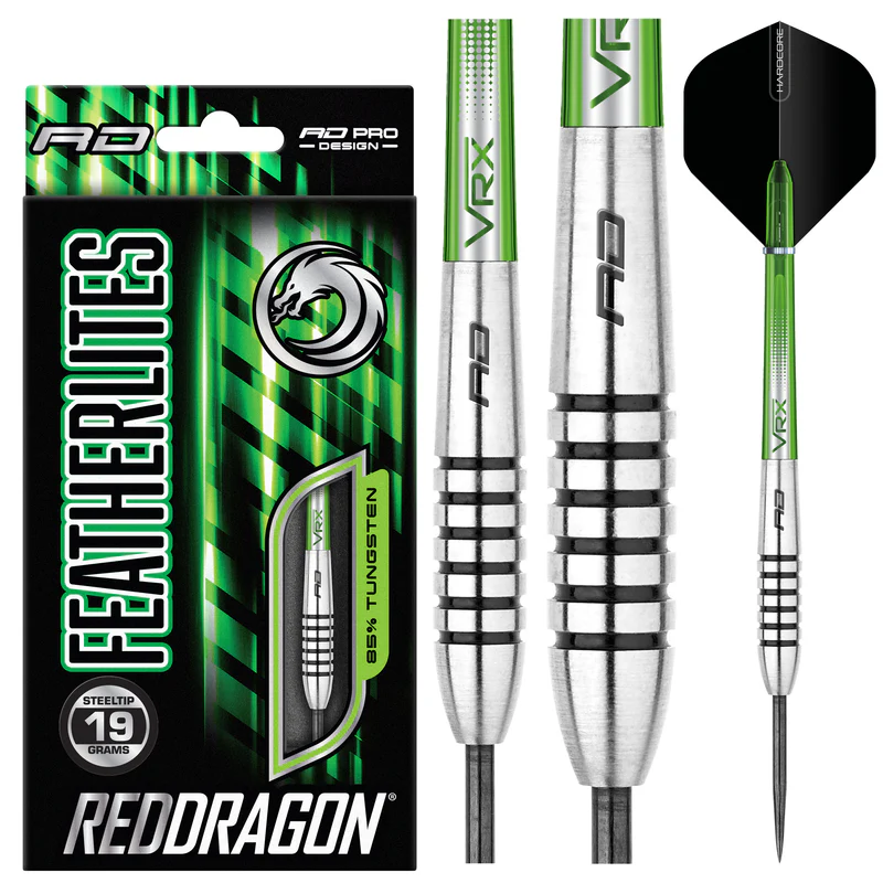 Dardos Red Dragon Featherlite 9 85% Punta de Acero