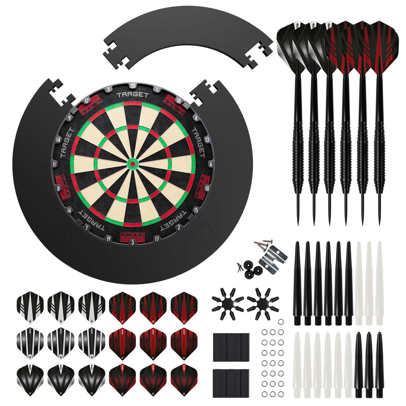 Target TOR  + 4 Pieces Surround + KOTO Accessory Kit Steeltip Black 90 Pieces