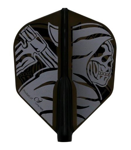 Cosmo Darts - Fit Flight AIR Reaper - Black Shape Darts Flights