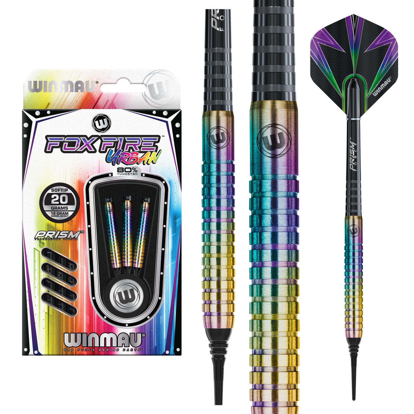 Winmau Foxfire Urban 80% Soft Tip Darts
