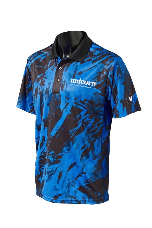 Unicorn Pro Tech Camo Blue - Camiseta de Dardos