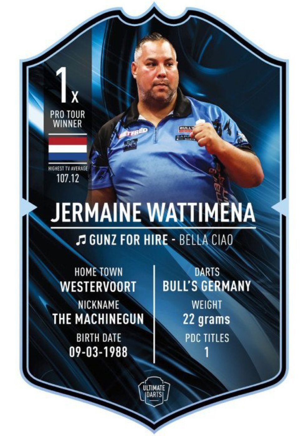 Ultimate Darts Card Jermaine Wattimena 2025