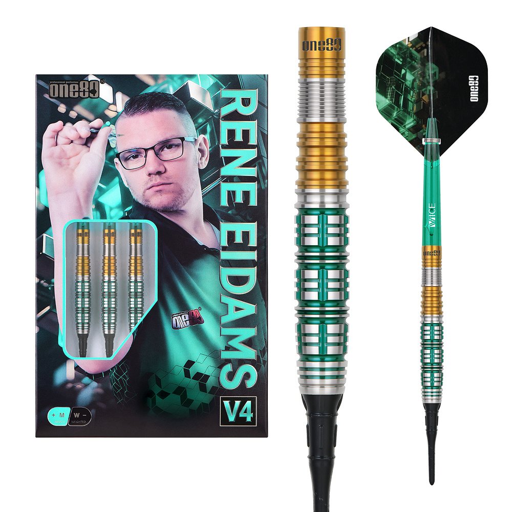 ONE80 Rene Eidams V4 90% Soft Tip Darts